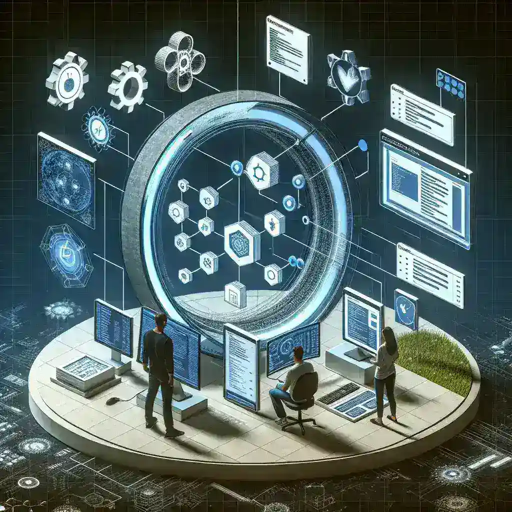 Alt text: "منصة أتمتة اختبارات التكامل المتقدمة مع واجهة مستخدم سهلة الاستخدام، تُعتبر أداة حيوية للمطورين والشركات في تحسين كفاءة الاختبارات وضمان جودة البرمجيات."