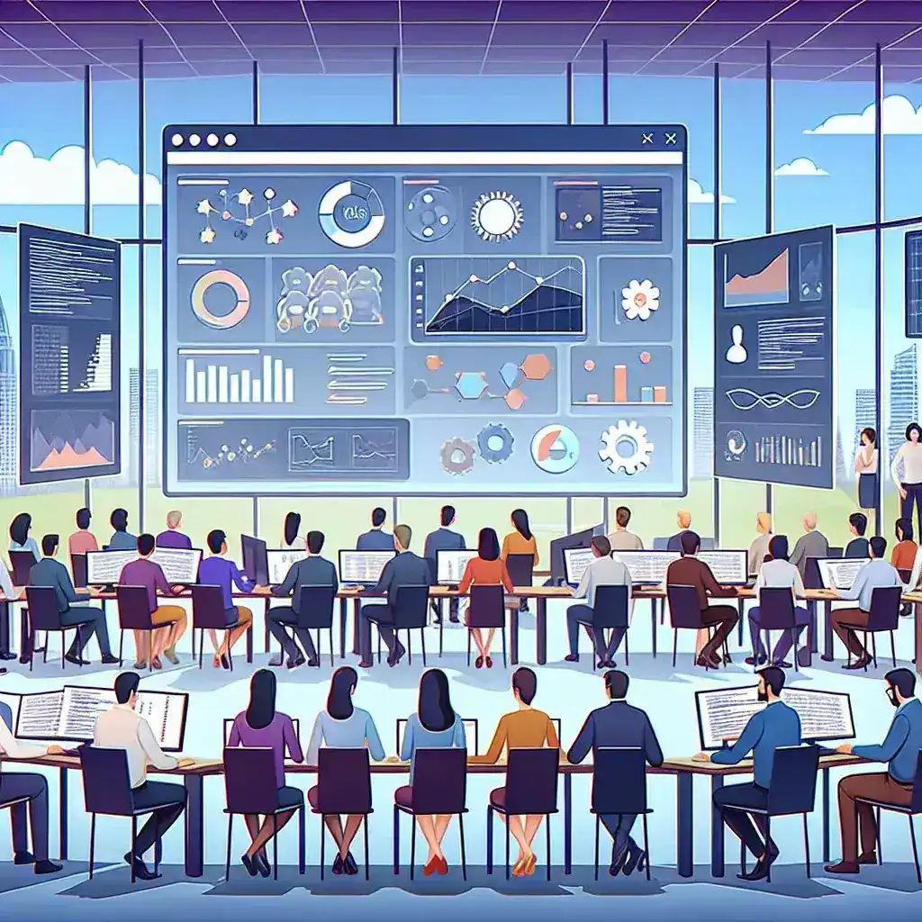 "صورة توضيحية لأدوات تحليل أداء التطبيقات على نطاق واسع، مع تركيز على واجهة المستخدم وتكنولوجيا التحليل المتقدمة، في دليل شامل للمطورين والمؤسسات"