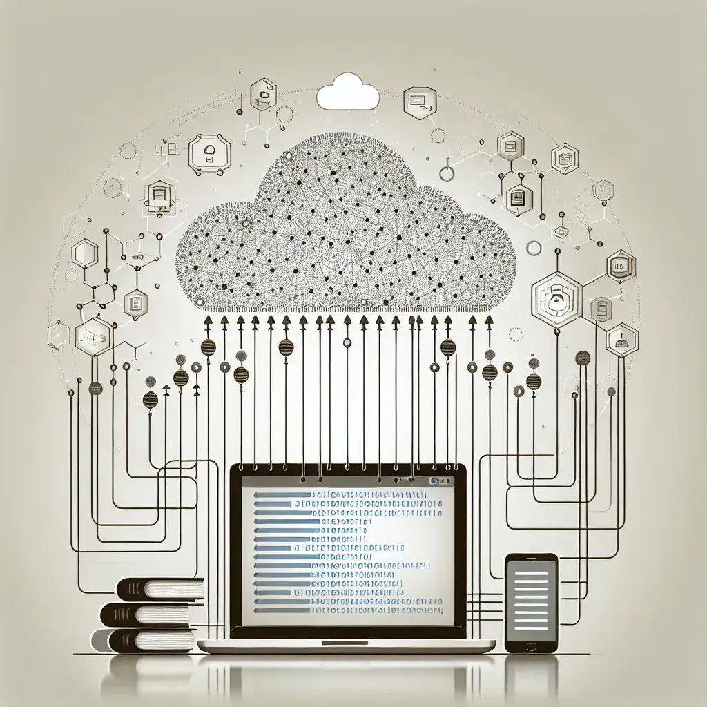 Alt text: "صورة توضح منصات أتمتة اختبارات التكامل المتقدمة مع مخططات تقنية تلخص أحدث الحلول والتقنيات المستخدمة في اختبار البرمجيات."