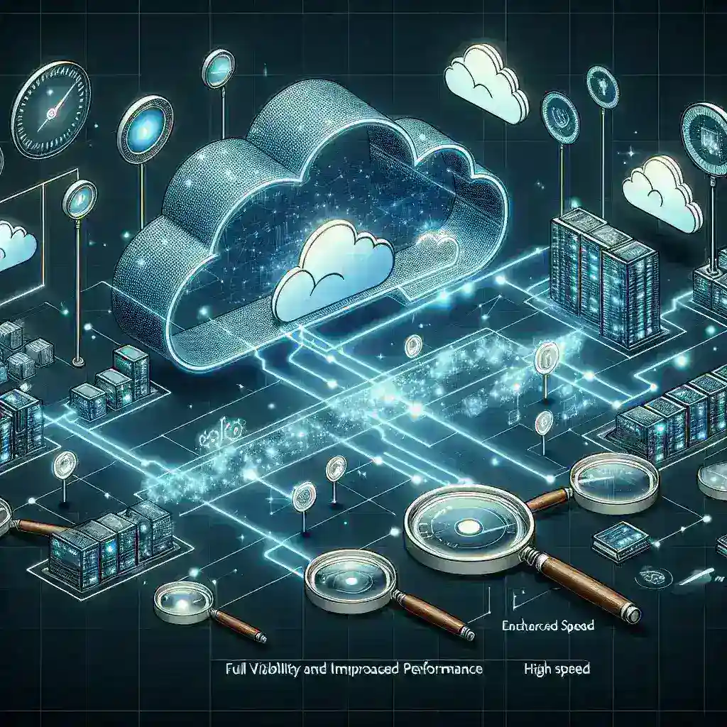 "صورة توضيحية لحلول مراقبة البنية التحتية السحابية متعددة المناطق، توضح كيفية تحسين الأداء والحصول على رؤية شاملة للمواقع السحابية، كجزء من الدليل الشامل لمراقبة الأداء."